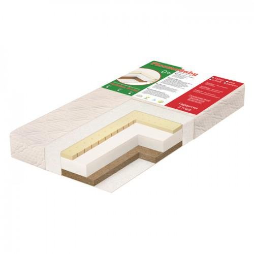 Детский матрас PLOOMABABY PLOOMA 8 LHC A2 120х60x13 aloe/латекс/холлкон/кокос