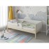 Кроватка подростковая MALIKA ASTRID 160х80 см. натуральный-белый