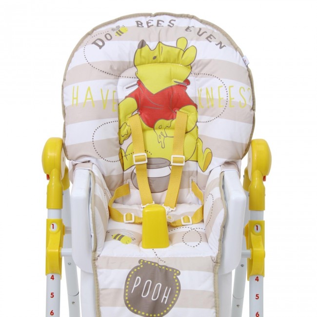 Стульчик для кормления Polini kids Disney baby 470 Медвежонок Винни "Чудестный день" желтый